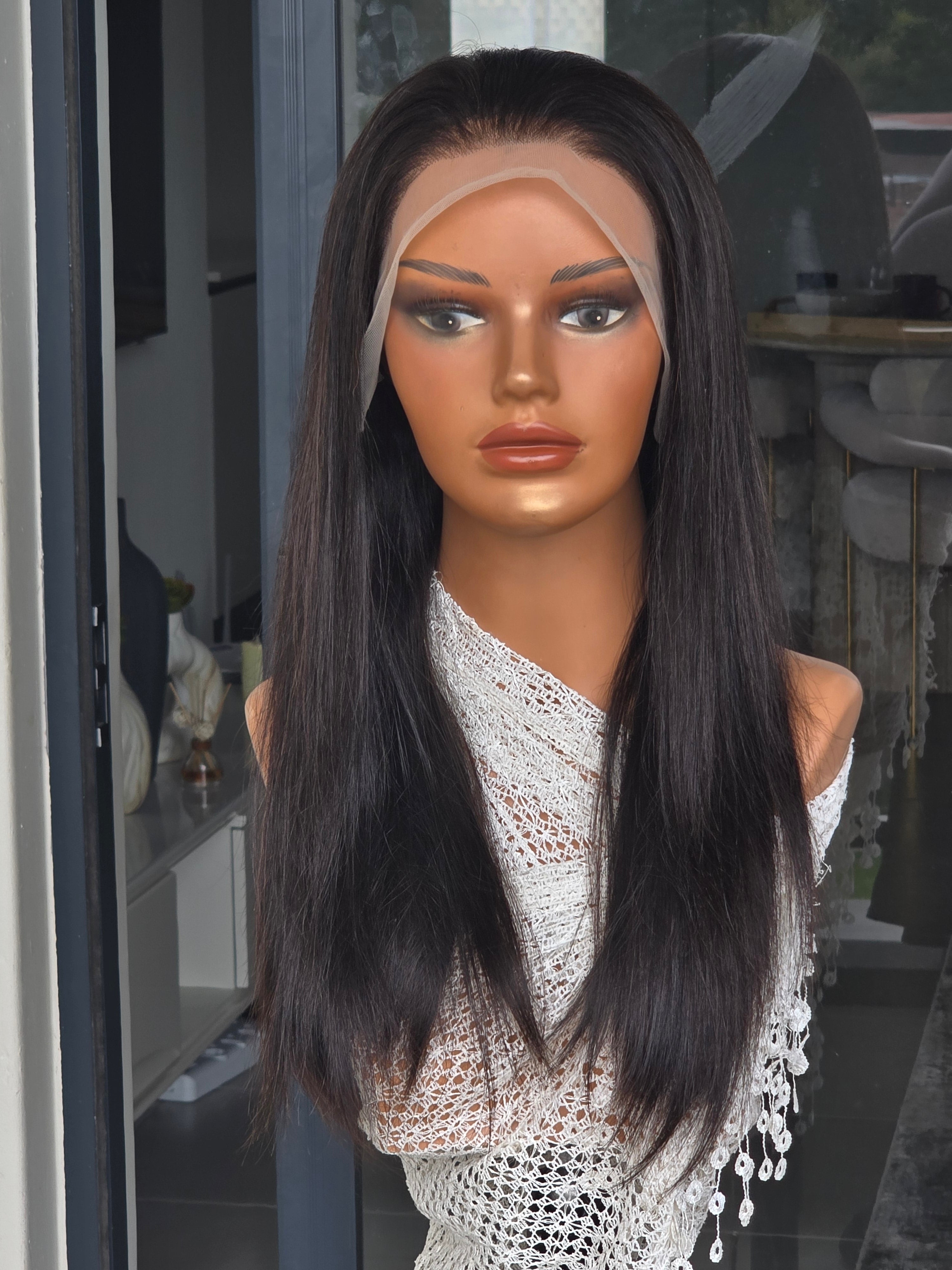 15A 20 inch 13x4 Double Drawn Straight Wig | Human Hair Lace Front straight | Goddess Hair SA (Copy)